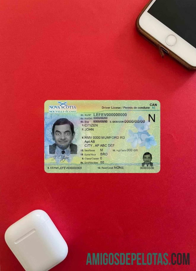 Canadá Nova Escócia DL fotovisual frontal amostra